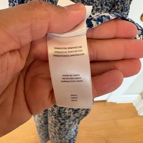 Rails Floral Sleeveless Blue Dress, size Small - Picture 7 of 8